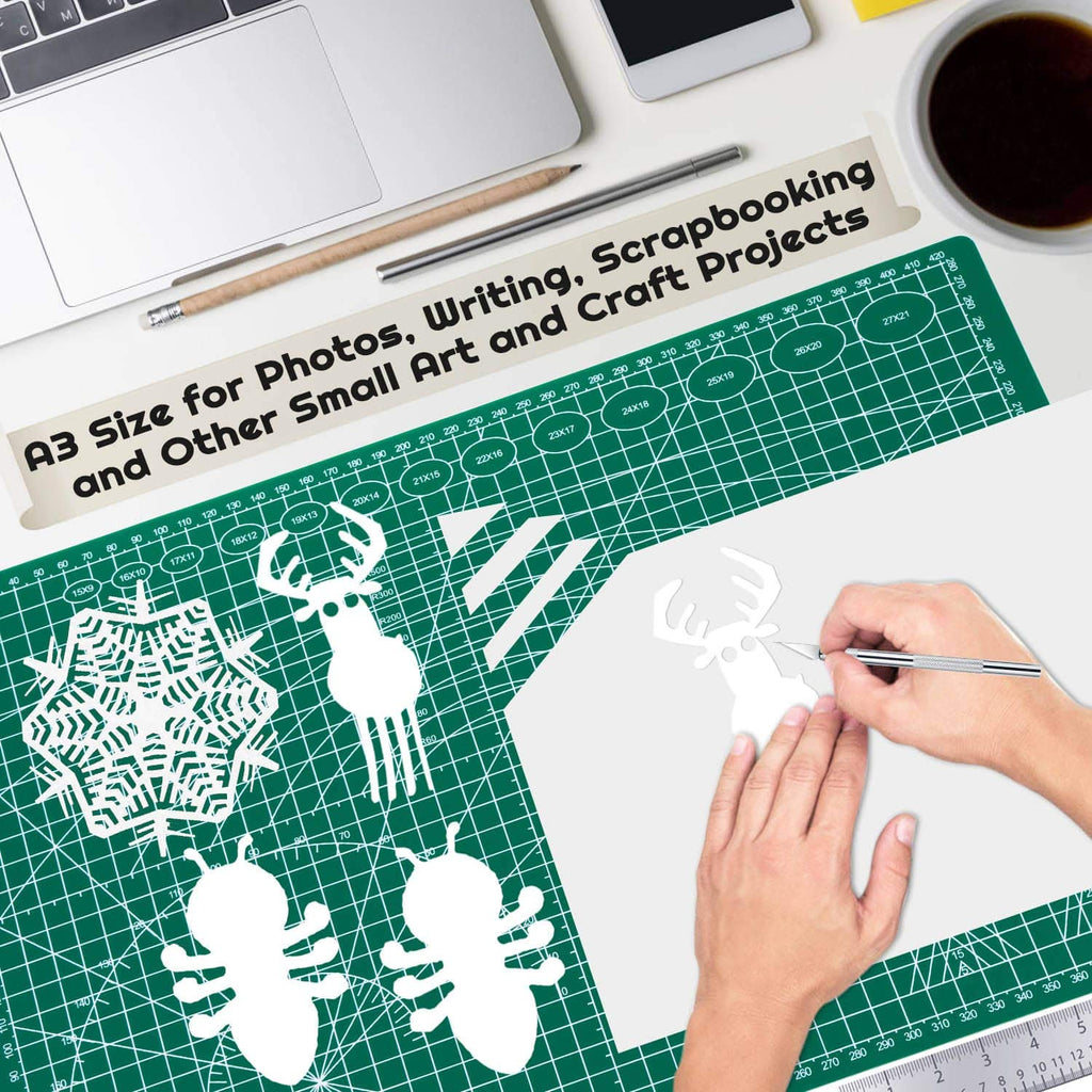 Self Healing Sewing Mat, 12inch x 18inch Rotary Cutting Mat Double Sided 5-Ply Craft Cutting Board for Sewing Crafts Hobby Fabric Precision Scrapbooking Project