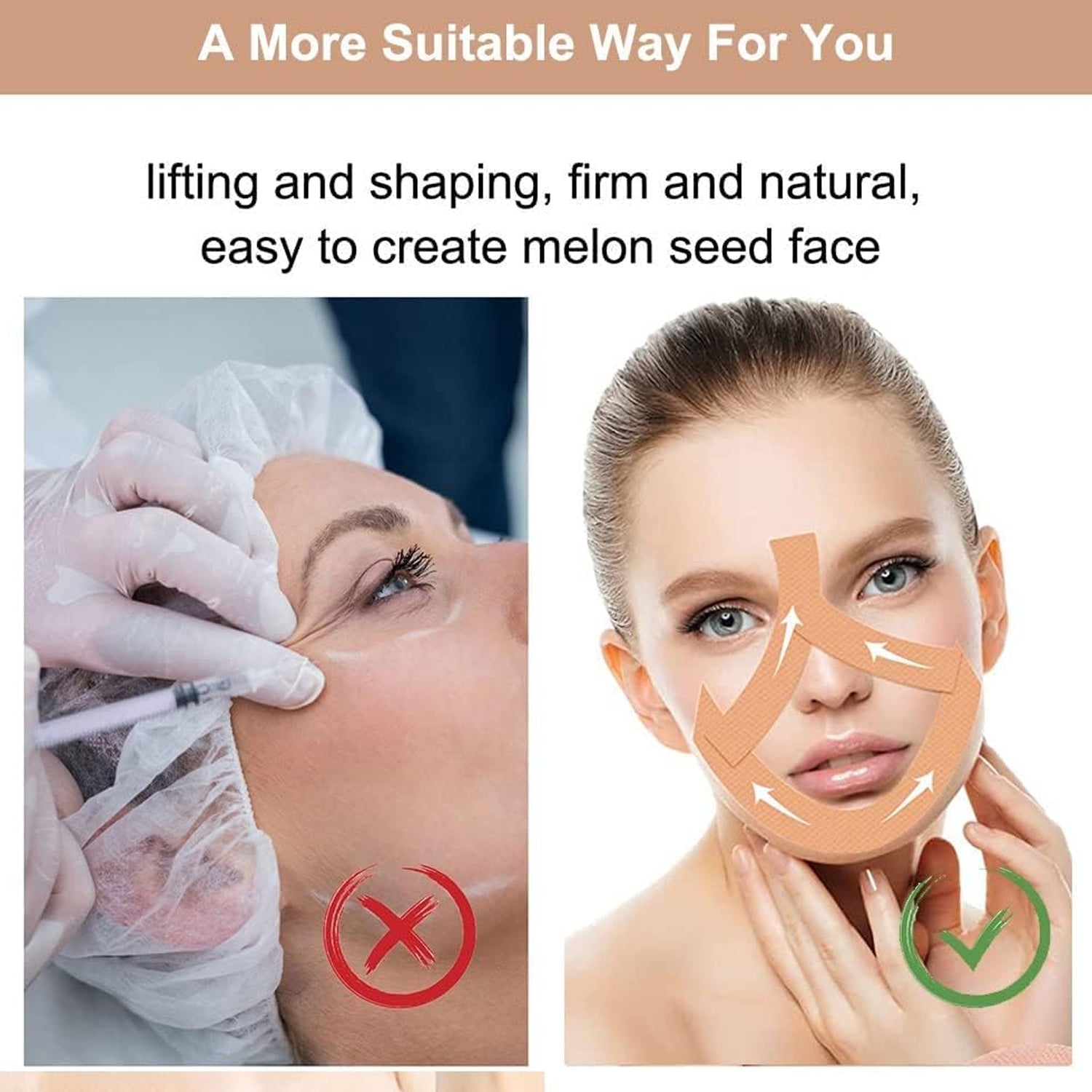 Face Lifting Tape Myofascial Face Tightening Tape 2.5 Cm X 5 M (1 Pc)