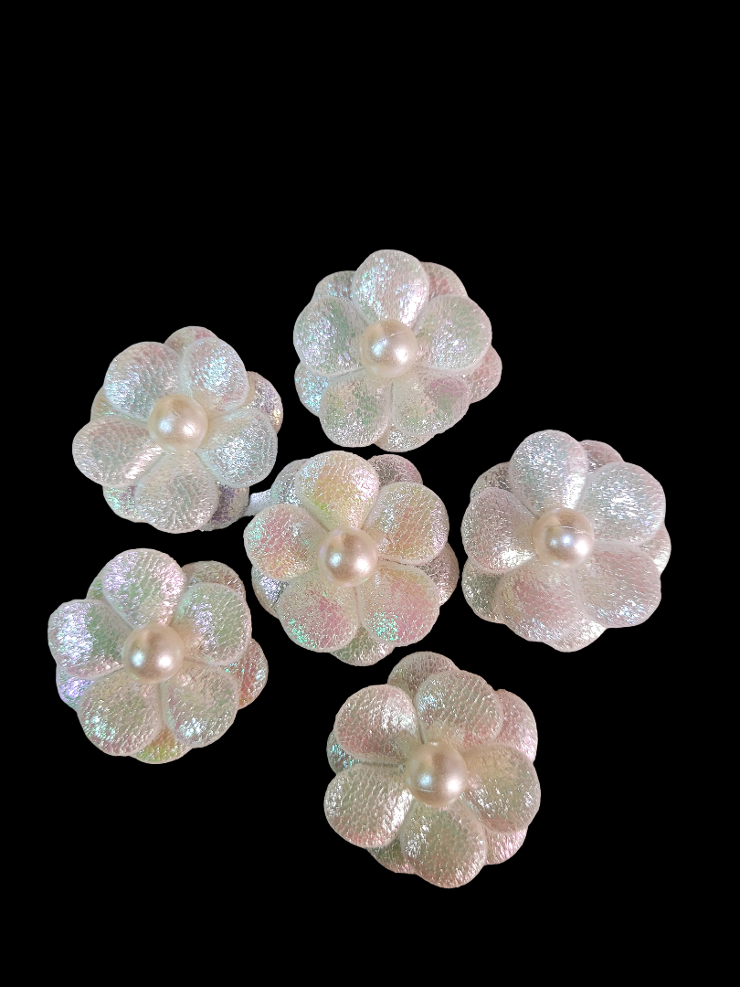 Handcrafted artificial imported fabric flower styles Motif [ 100 pieces Packing par packet]