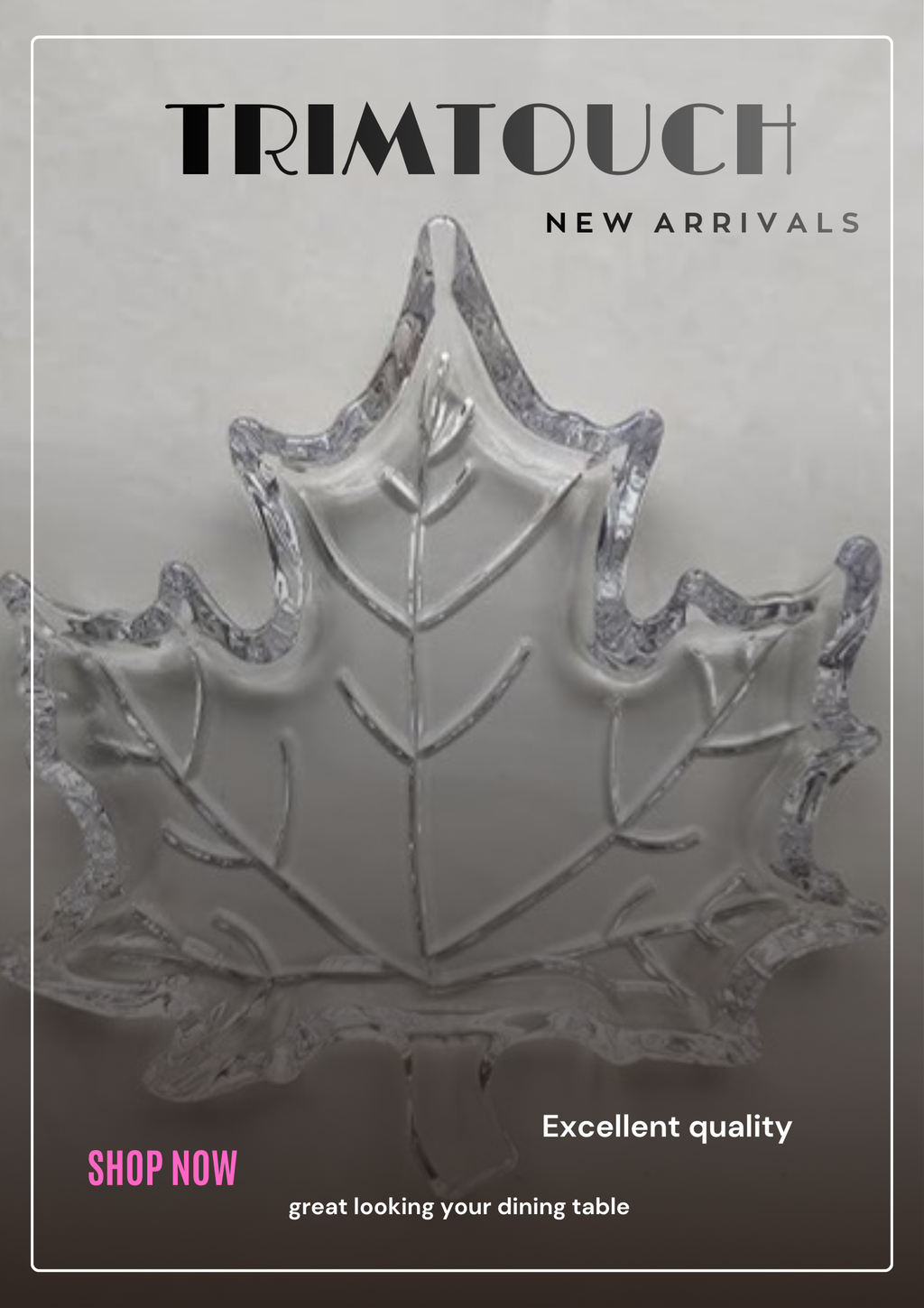 Beautify Your Dining Table With Stunning Leaf Quarter Plate. This Attractive Leaf Plate[ 1- piece