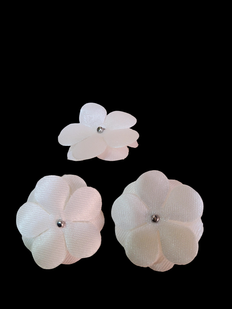 Handcrafted artificial imported fabric flower styles Motif [ 100 pieces Packing par packet]